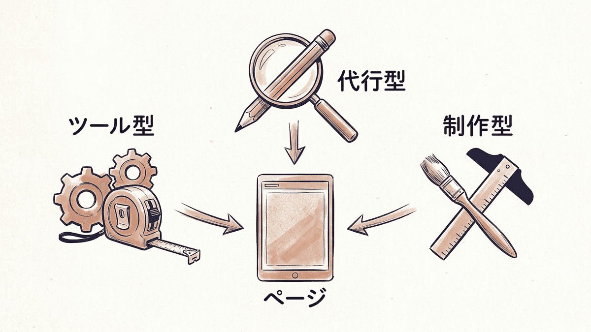 LPOサービスの3タイプを示した構造図