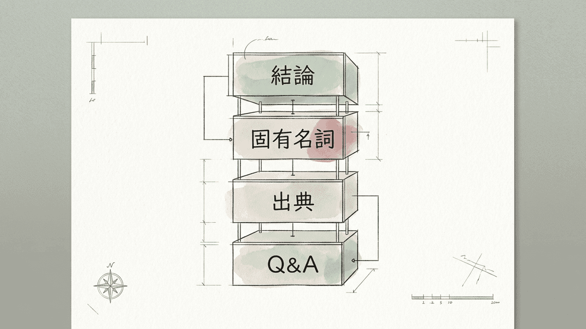 AIに引用される記事の骨格図