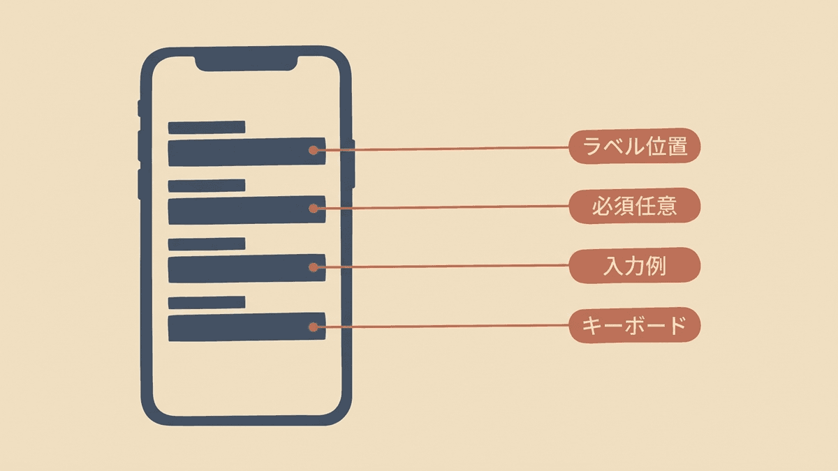 スマートフォンでの入力欄の改善ポイント