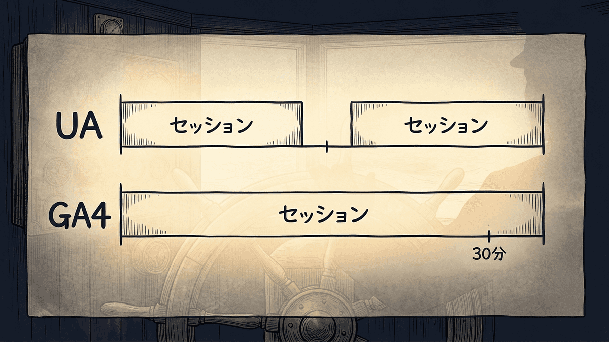 UAとGA4のセッションの数え方の違い