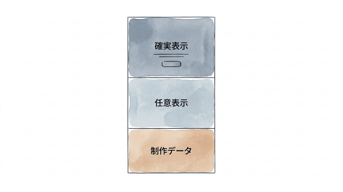 ファーストビューの高さを3層に分けた図解