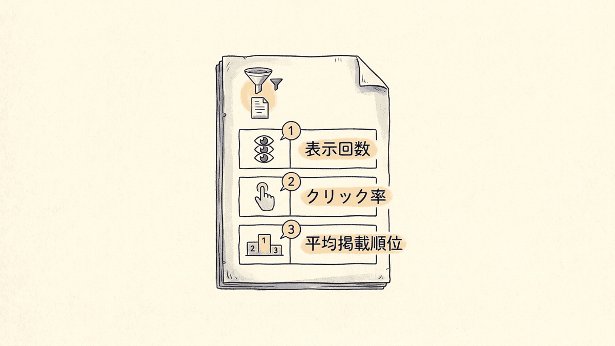 検索パフォーマンスで見る3つの数値