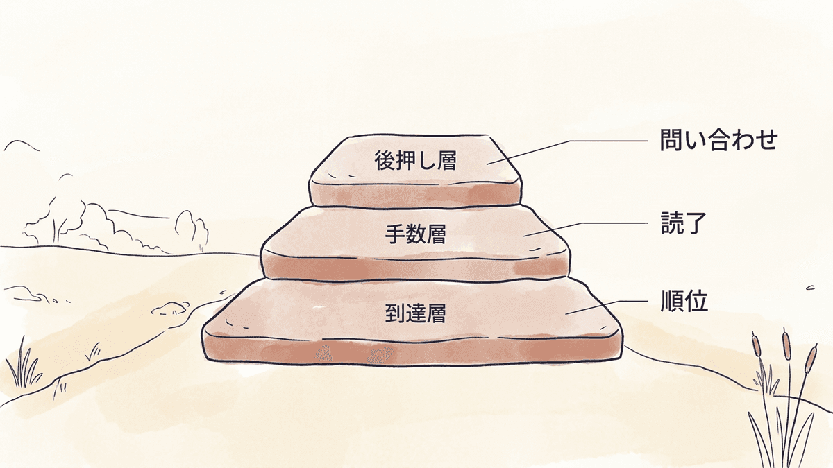 UX施策を3つの層に仕分けた図解