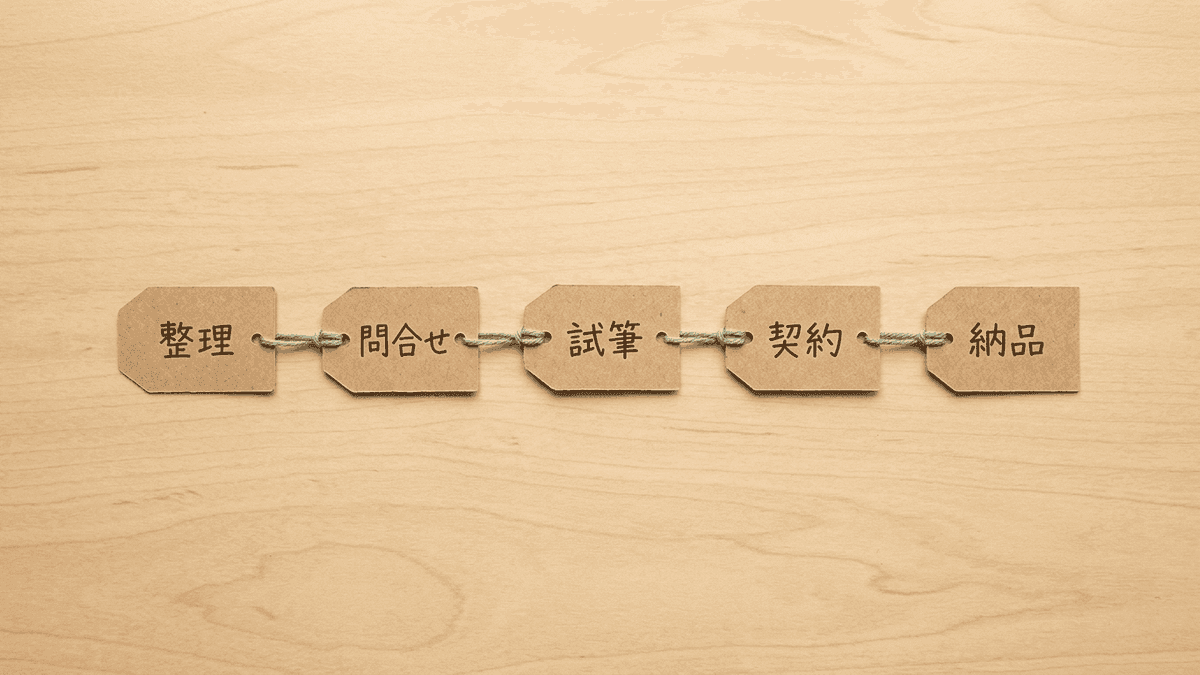 ライター依頼の全体の流れ